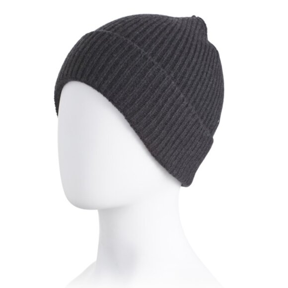 NEW TESMA Made In Italy Recycled Cashmere And Wool Blend Ribbed Beanie 1025 2m1 - Picture 2 of 3